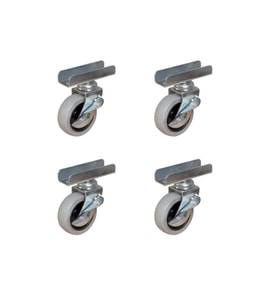 Furç Uzun-Sunta Bilyalı Teker (Frenli) - 20x50 - Gri - 18MM HKS185 - 4 Adet TG-V 12353
