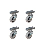 Furç Uzun-Sunta Bilyalı Teker (Frenli) - 20x50 - Gri - 18MM HKS185 - 4 Adet TG-V 12353
