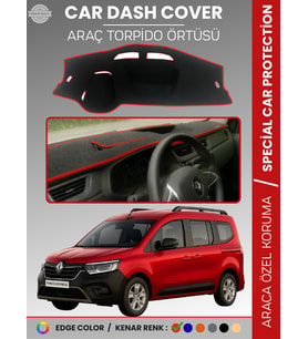 RENAULT KANGOO EXPRESS (2021-2024) Torpido Örtüsü Ön Göğüs Koruma Torpido Koruma Araca Özel Tam Uyum