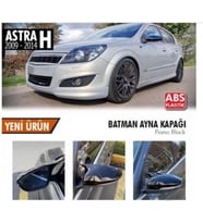 Opel Astra H Batman Yarasa Ayna Kapağı Piano Black ABS Plastik
