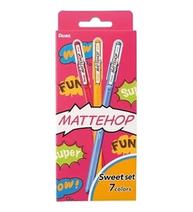Pentel 1.0 Mm Parlak Jel Roller Kalem - 7 Adet Blisterli - Mattehop (Standart)
