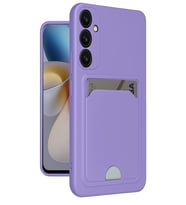 Galaxy A55 5G Kılıf Kelvin Kartvizitli Silikon - Lila