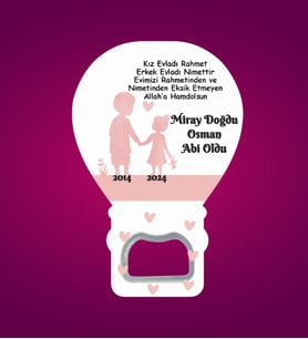 Abi Oldu Kişiye Özel Açacak Balon Magnet