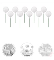 Çubuklu SüSLeme Topu, 2cm x 10 adet - Beyaz (STD)