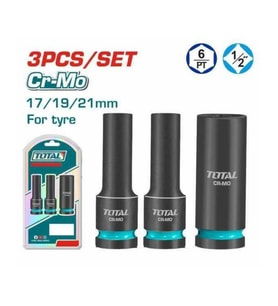TOTAL 3 PARÇA 1/2 ALTI KÖŞE DARBELİ DERİN LOKMA SETİ THKISD12042L