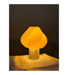 3D Baskı Modern Abajur Modeli Masa ve Gece Lambası