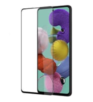 Samsung Galaxy A55 Uyumlu Zore Kenarları Kırılmaya Dayanıklı Cam Ekran Koruyucu (Siyah)