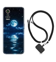 General Mobile GM 21 Pro GM 22 Pro Plus Kılıf Boyun Askılı Silikon Night Moon 1133