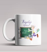 Kişiye Özel Biyoloji Öğretmeni Tasarımlı Beyaz Renk Kupa Bardak 4