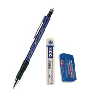 Uçlu Kalem Lacivert 0.7 Grip 1347 Faber 120 li Uç ve Sınav Silgisi Versatil Uçlu Kalem 0,7 1 Adet 