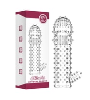 Pretty Love Criystal Sleeve Clitoris Delay Sleeve Süper Silikon Penis Kılıfı Prezervatif