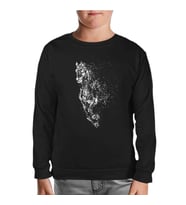 At 9 Siyah Çocuk Sweatshirt