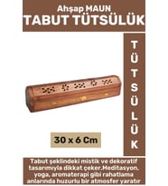 Premium Model Kaliteli Yoga Meditasyon Aromaterapi Chakra Pozitif Enerji Ahşap Maun TABUT Tütsülük