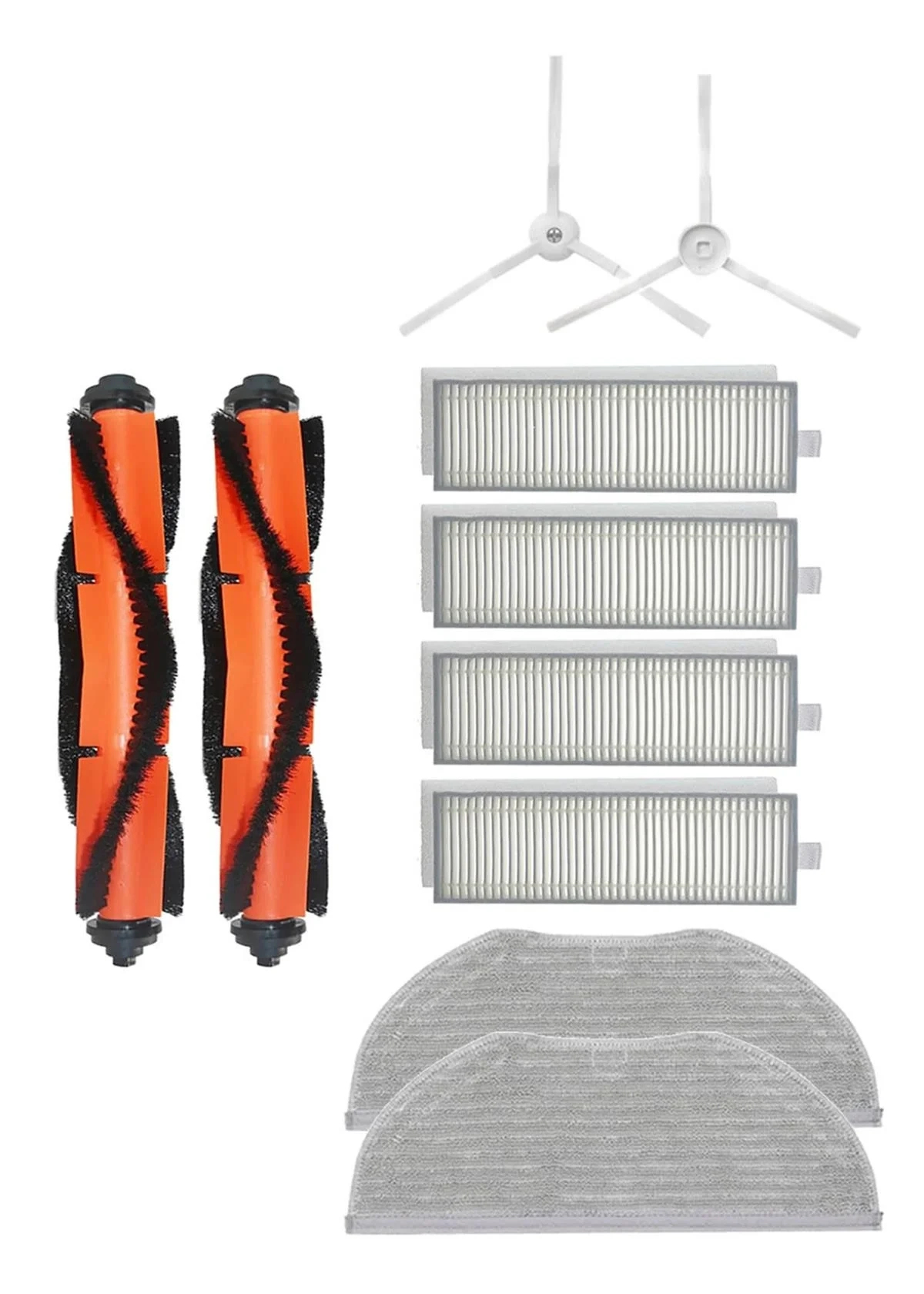 Xiaomi Vacuum Mop 2in1 Essential (MJSTG1) Robot Süpürge Uyumlu 10'lu Yedek Parça Set