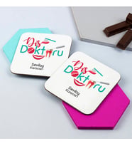 Kişiye Özel Diş Doktorlarına Özel Bardak Altlığı Seti