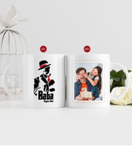BK Gift Kişiye Özel Babalar Günü Hediyesi Fotoğraflı Kupa Bardak-15 (Beyaz)