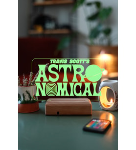 Travis Scott Astro World 16 Renk Kumandalı 3D Gece Lambası