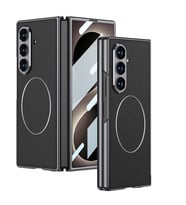 Galaxy Z Fold 8 Ultra Kılıf M-safe Şarj Özellikli Kıpta KPT-10 Sert PC Kılıf Siyah