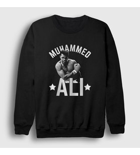 Presmono Unisex Siyah Boxing Boks Muhammad Muhammed Ali Sweatshirt 507271tt