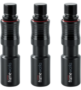 Gator Framework GFW-MIC-QRTOP3PK Hızlı Bağlantılı Mikrofon Adaptörü, 3'lü Paket, 5/8" Dişli