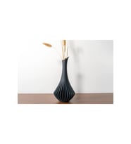 Modern Şık Tasarım Vazo 23cm Hediyelik Siyah