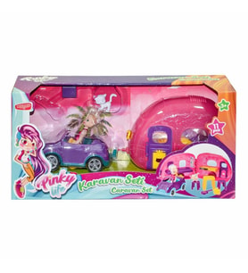 ARABALI KARAVAN SETİ KUTU OYUNCAK 4954 (Pembe)