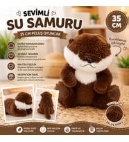 Oyuncak Peluş 35 CM Su Samuru Ultra Yumuşak Sevimli Su Samuru Peluş Oyuncak