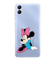 Samsung Galaxy A04e  Kamera korumalı Kapak Minnie Mouse Tasarımlı  Şeffaf Kılıf