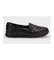 Forelli OLIVIA-H Kadın Siyah (36-41) Deri Comfort Ayakkabı