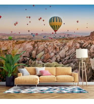Kapodakya Sıcak Hava Balon Manzaralı Duvar Kağıdı