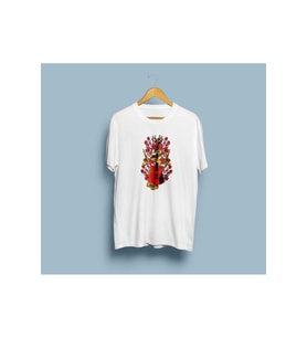 Oversize Guns And Roses Gitar Tasarım Unisex T-shirt