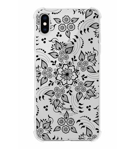 Apple iPhone XS Uyumlu Köşe Korumalı Antişok  Kapak Nostalji Desen Tasarımlı Şeffaf  Kılıf