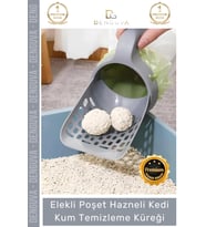 #KumTemizleme Hazneli Pratik Poşetli Hijyenik Dayanıklı Kaliteli Yeni Nesil Tasarım Kedi Kum Temizle
