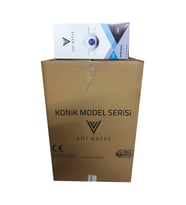 Ant Beyaz Ventilli FFP2 NR Toz İş Güvenlik Sanayi Boya Konik Maske - 25 Adetlik 18 Paket / Koli