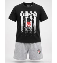 Civil Boys Beşiktaş Çizgili 3-13 Yaş Takım - Siyah