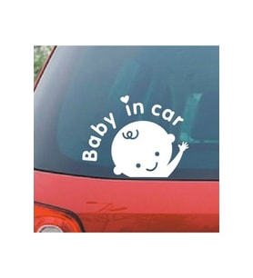 Baby In Car Oto Cam Sticker 15*10 Cm