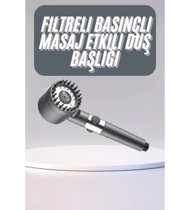 Yüksek Performanslı Masaj Etkili Su Tasarruflu Duş Başlığı Krom Kaplama Uzun Ömürlü