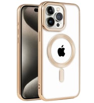 Newface Apple iPhone 14 Pro Kılıf Kronos Magsafe Kapak - Gold