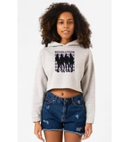Blackpink Revolution Grimelanj Kadın Crop Kapşonlu