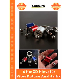 #Anahtarlık Şık Metal Vites Kutusu 6 Hız 3D Minyatür Araba Hediye Aksesuar Oto Vites Anahtarlık