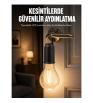 Mey İthalat® Şarjlı Aydınlatma Ampul Tasarımlı Ambians Işık Askılı Kamp Lambası