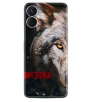 Tecno Spark 9T Kılıf Silikon Desen Özel Seri Wolf Eyes 1758
