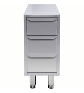 Electrolux Professional 3 Çekmeceli Alt Dolap - 400 Mm - Modular Line TE3C4