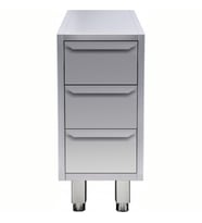 Electrolux Professional 3 Çekmeceli Alt Dolap - 400 Mm - Modular Line TE3C4
