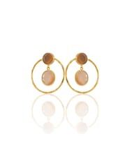 Kadir Jewellery 22 Ayar Altın Kaplama Kadın Halka Küpe -El İşçiliği Ve Hipoalerjenik Küpe