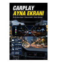 CarPlay Dokunmatik Ayna Kamera Ekranı – Ön Arka Kayıt ve Gece Görüşü