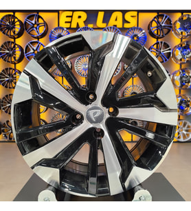 4 Adet BK-5837 7*17 4*108 ET25 65,1 BLACK MACHINED JANT (Takım)