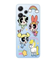 Xiaomi REDMI 12 Uyumlu Powerpuff Girls Desenli Şeffaf Telefon Kılıfı
