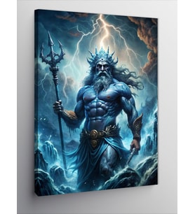 Kanvas Tablo Poseidon Yunan Tanrısı