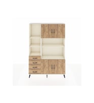 Arges Gardrop 8 Raflı 4 Çekmeceli 4 Kapaklı 132x30x195 Aytaşı-Çam